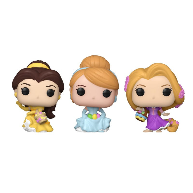 Pack Disney 3 figuras Pocket POP! Princesa Huevo de vinilo 4 cm