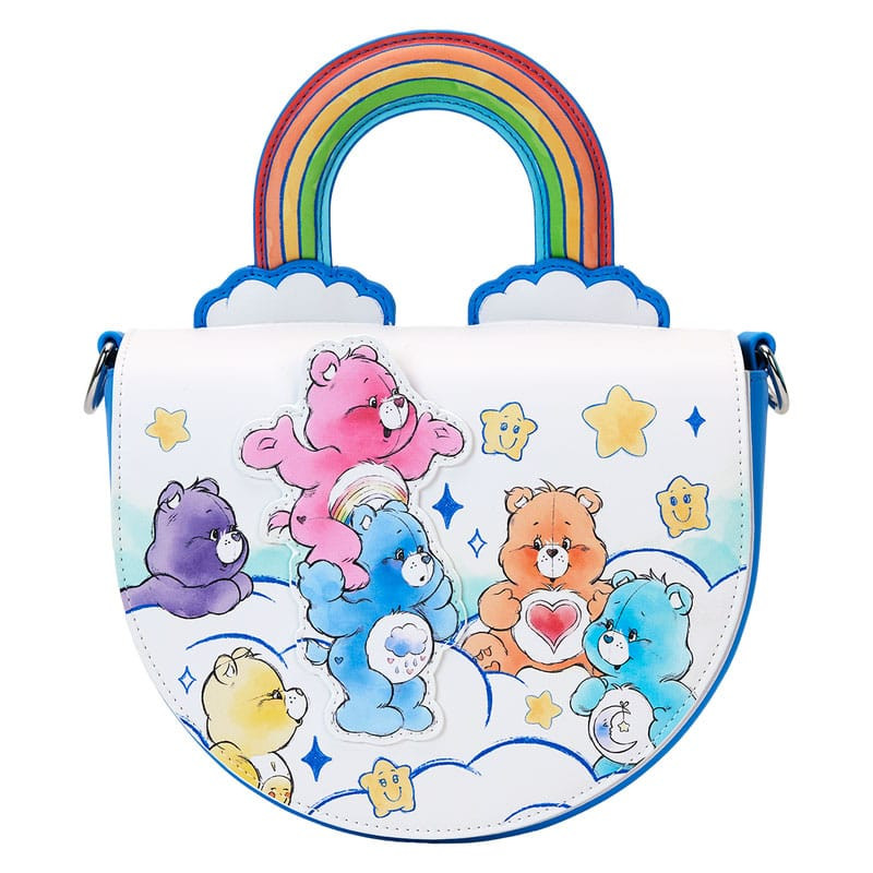 bolsos de hombro con asa arcoíris de Care Bears de Loungefly