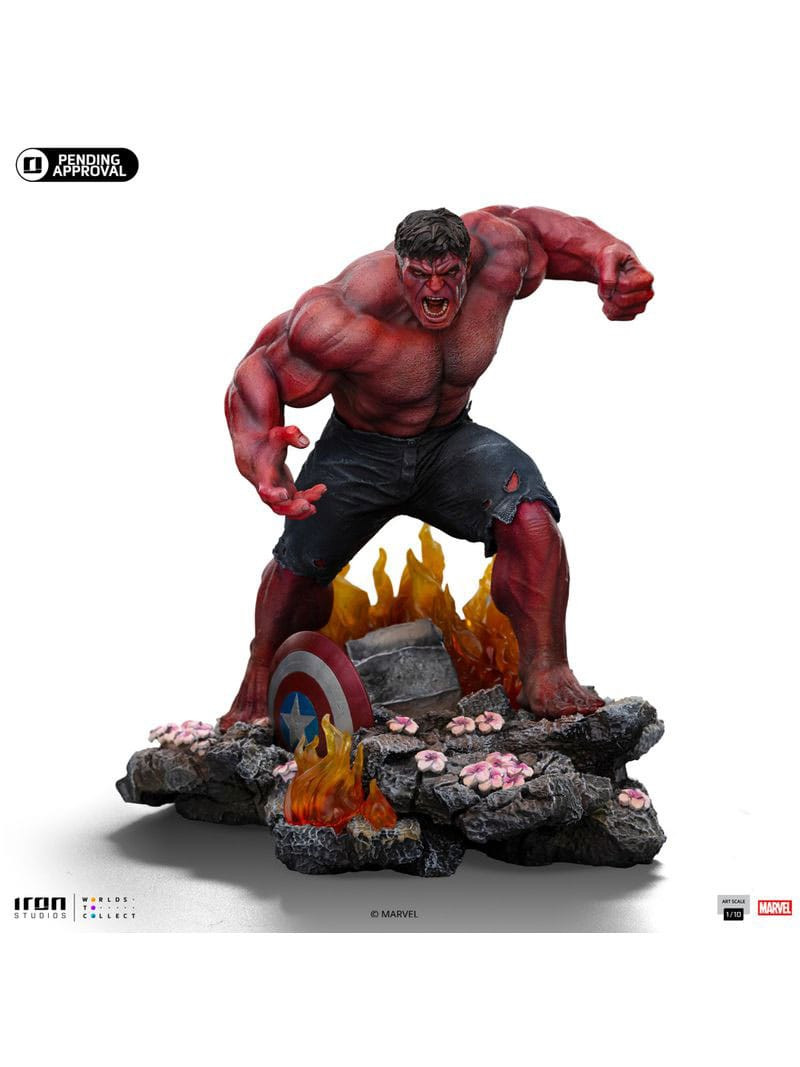 Estatuilla Marvel Art Scale 1 Hulk Rojo 23 10