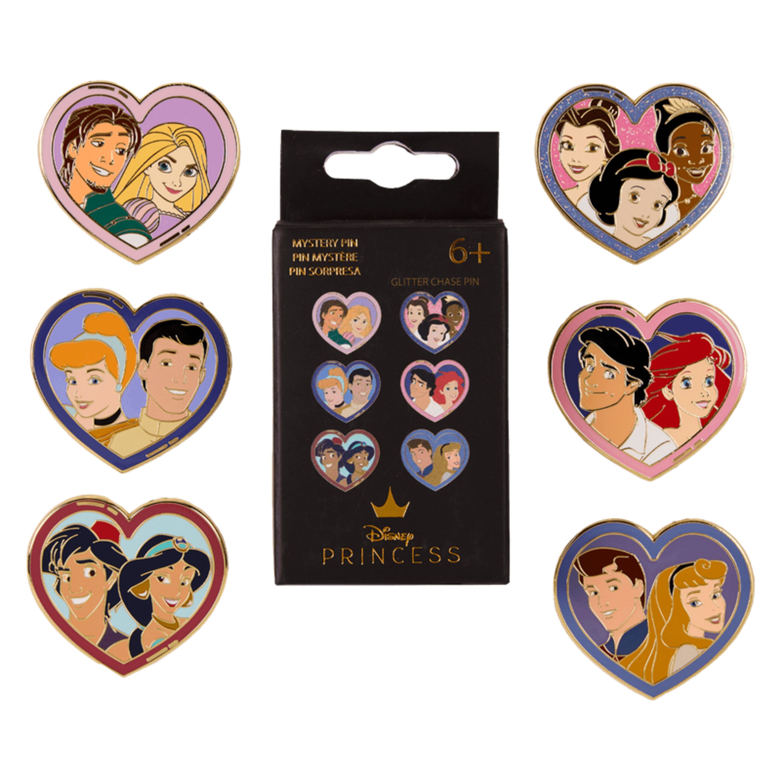 PIN MISTERIO PRINCESA Y PRÍNCIPE - DISNEY LOUNGEFLY