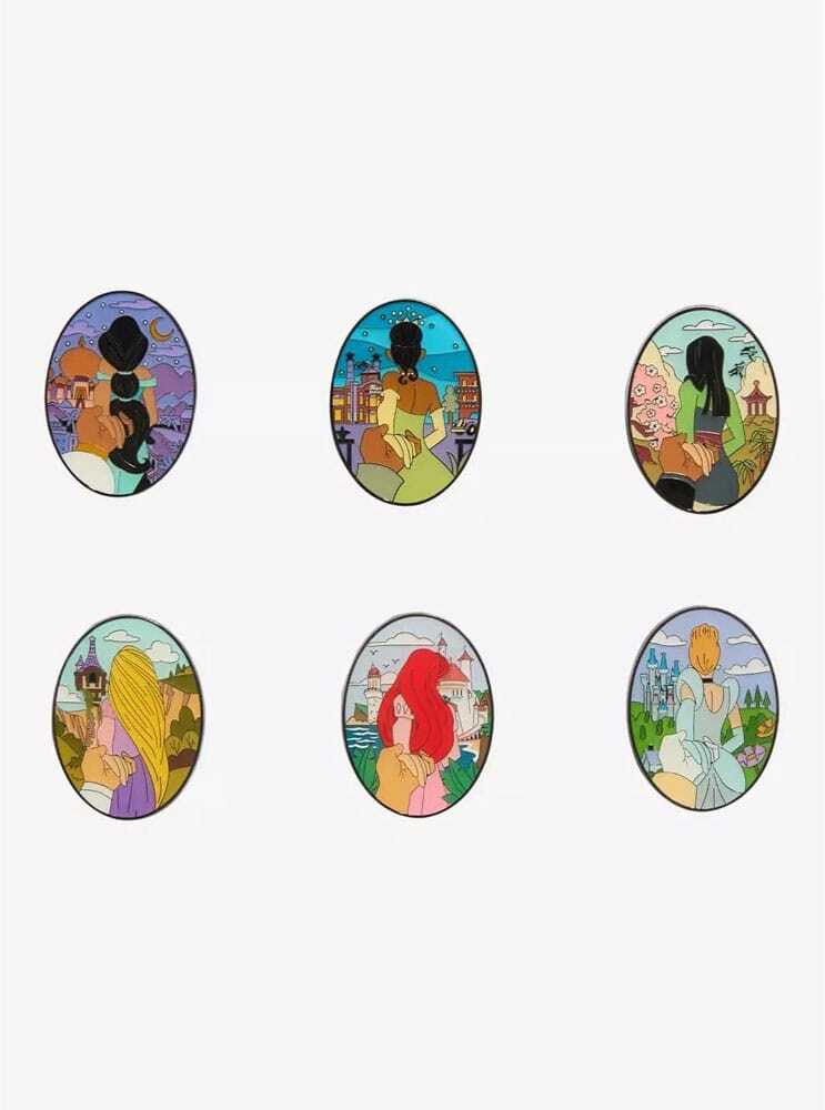 Pin princesa con la mano en la espalda - Disney Loungefly
