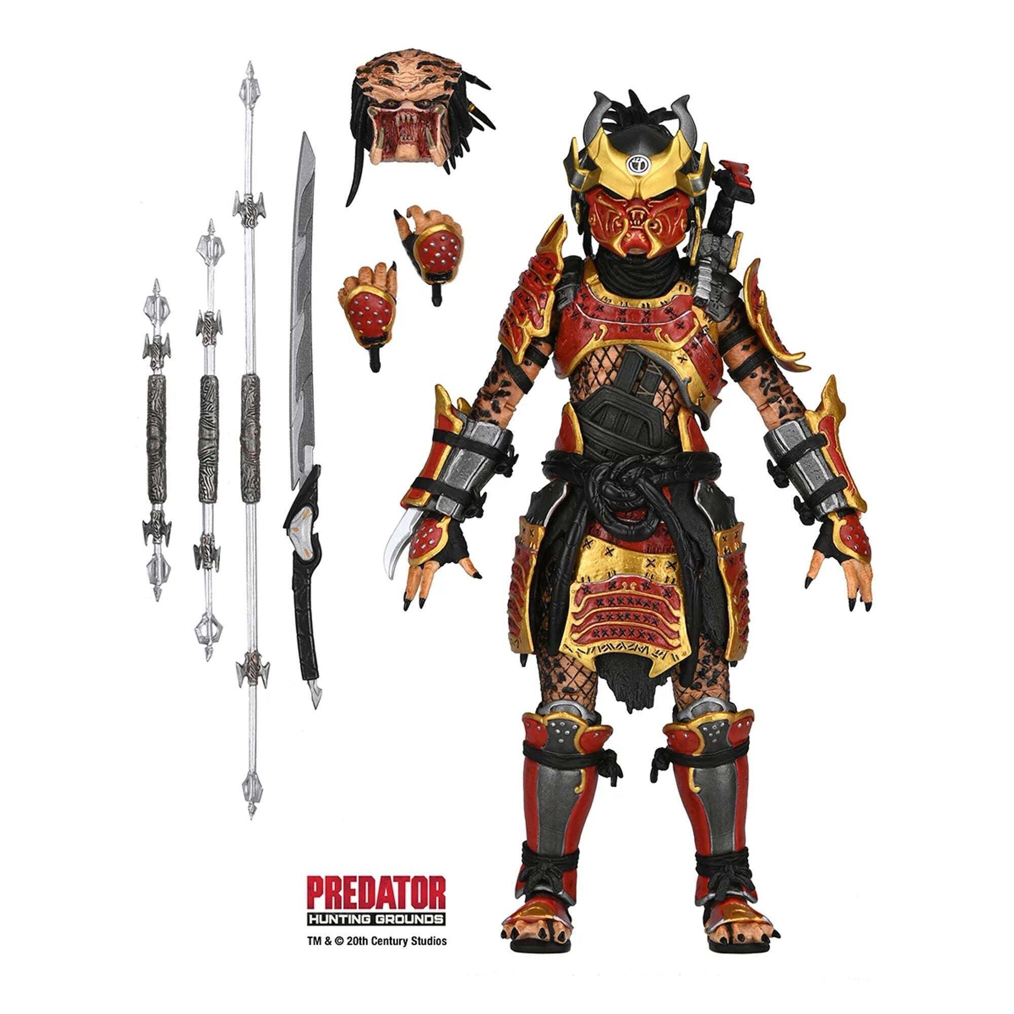 PREDATOR: HUNTING GROUNDS - FIGURA DE ACCIÓN A ESCALA DE 7” - EL DEPREDADOR SAMURAI DEFINITIVO