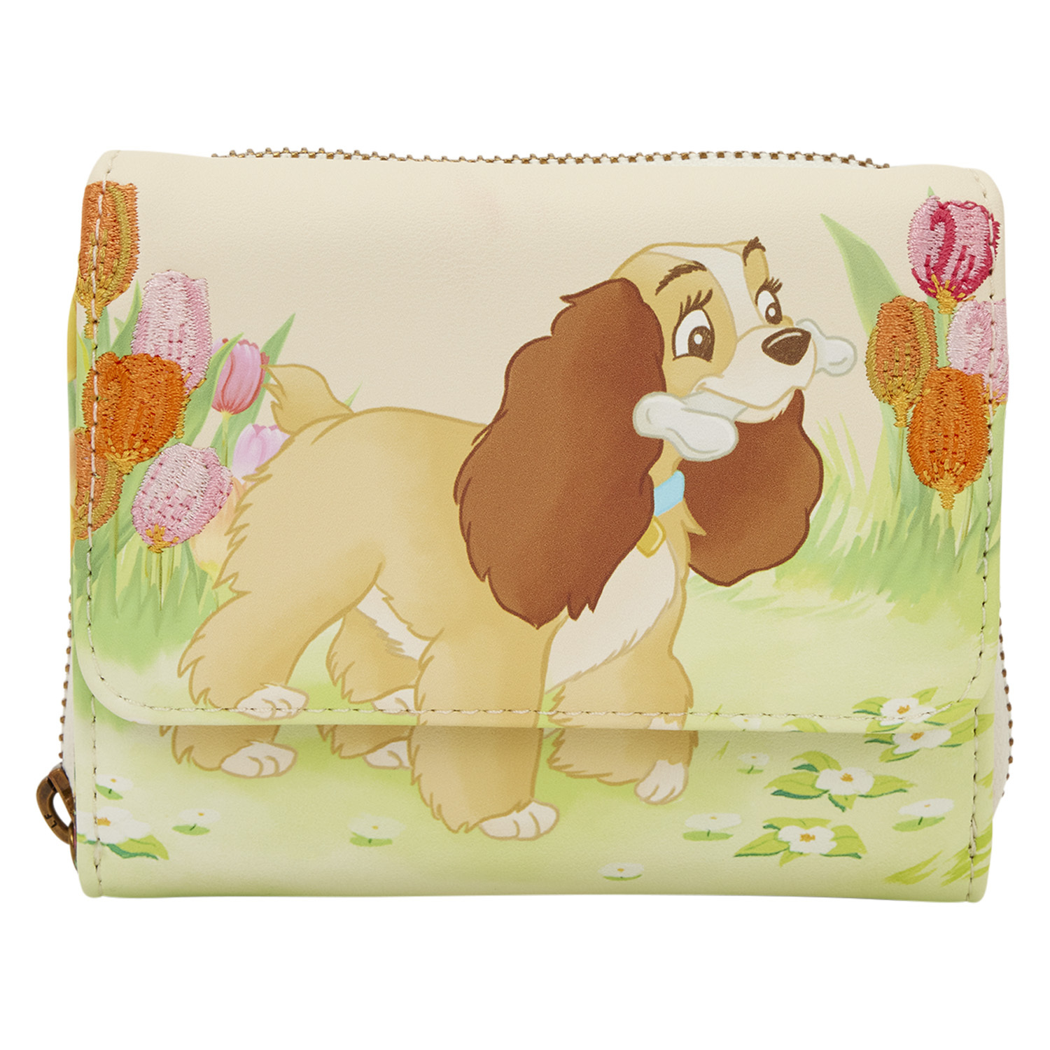 CARTERA LADY PASTEL TULIPÁN - DISNEY LOUNGEFLY LA DAMA Y EL VAGABUNDO
