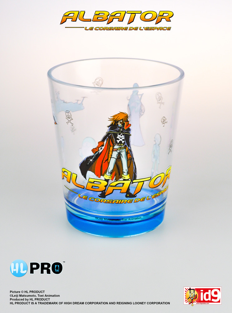 Capitán Harlock de pie vaso de plástico - Capitán Harlock