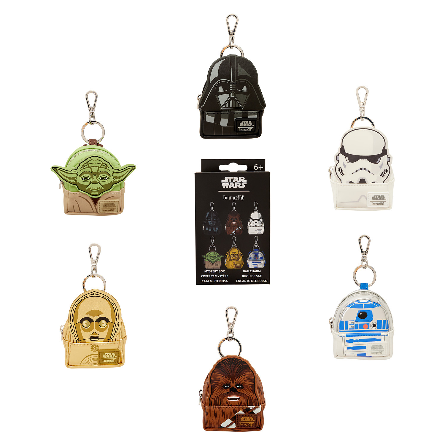 mini llavero mochila misterio personajes de Star Wars - Star Wars Loungefly
