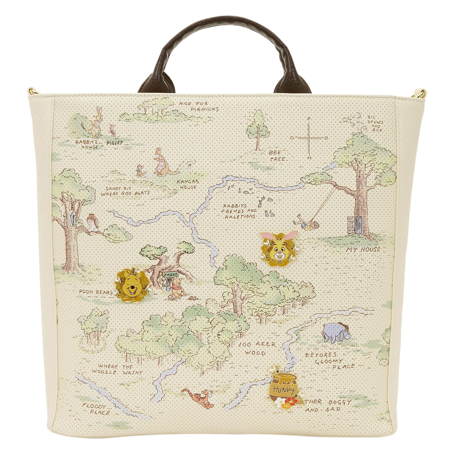 Bolsa Tote de Winnie the Pooh del Bosque de los Cien Acres - Disney Loungefly