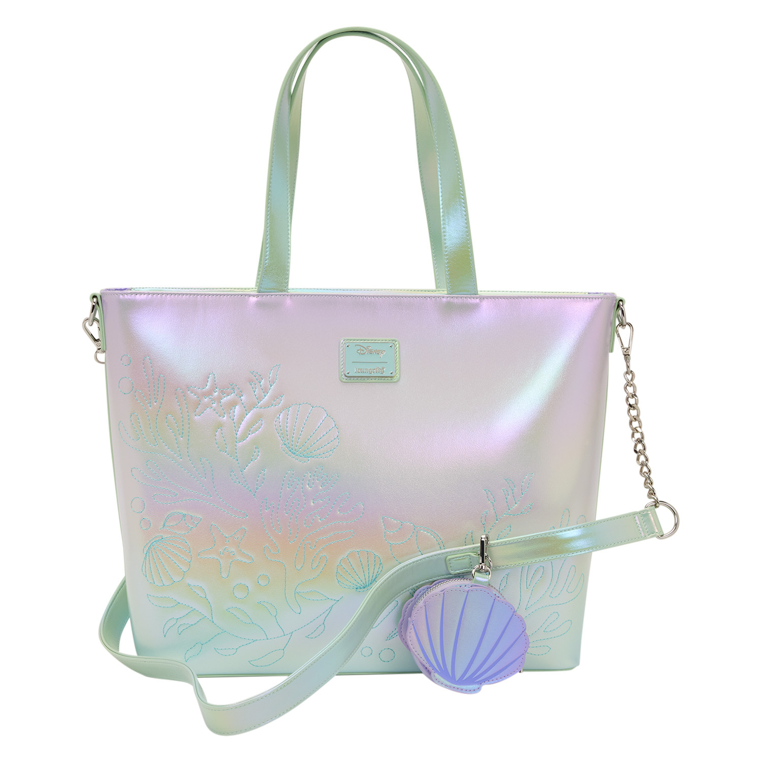 Bolsa Tote con monedero de Ariel y Flounder - Disney Loungefly La Sirenita