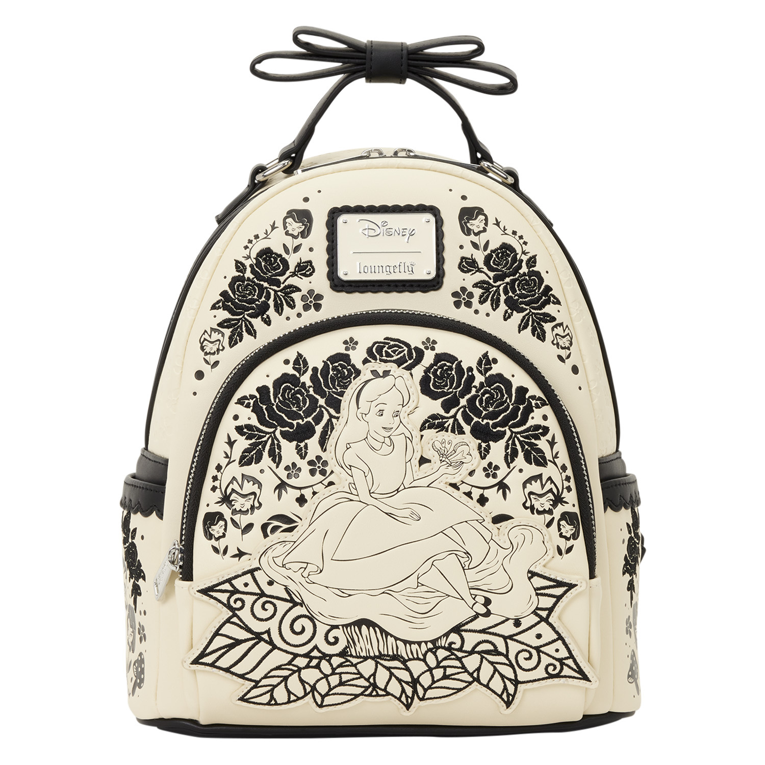 Mini Mochila floral bordada de Alicia en el País de las Maravillas - Disney Loungefly
