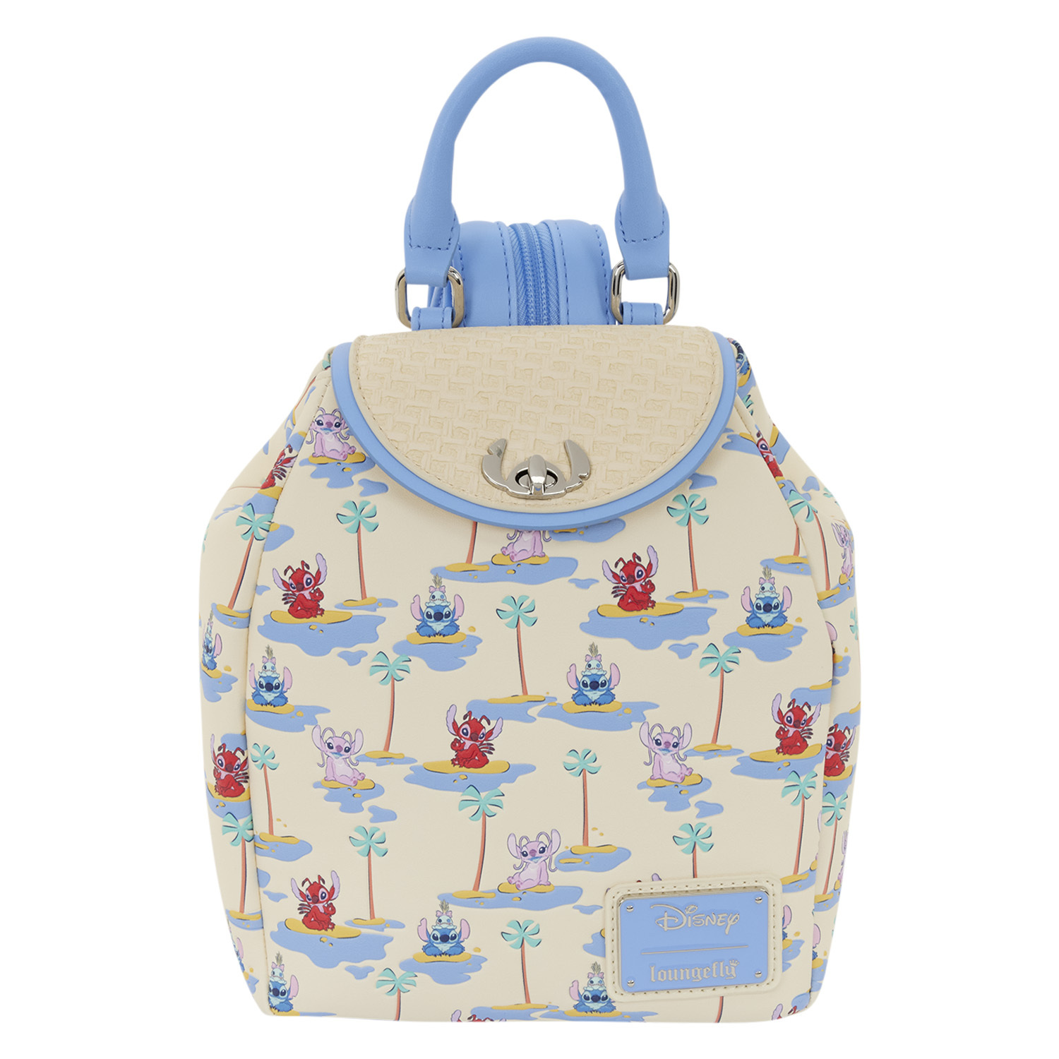 Mini Mochila de Stitch , Angel y Leroy - Disney Loungefly Lilo & Stitch