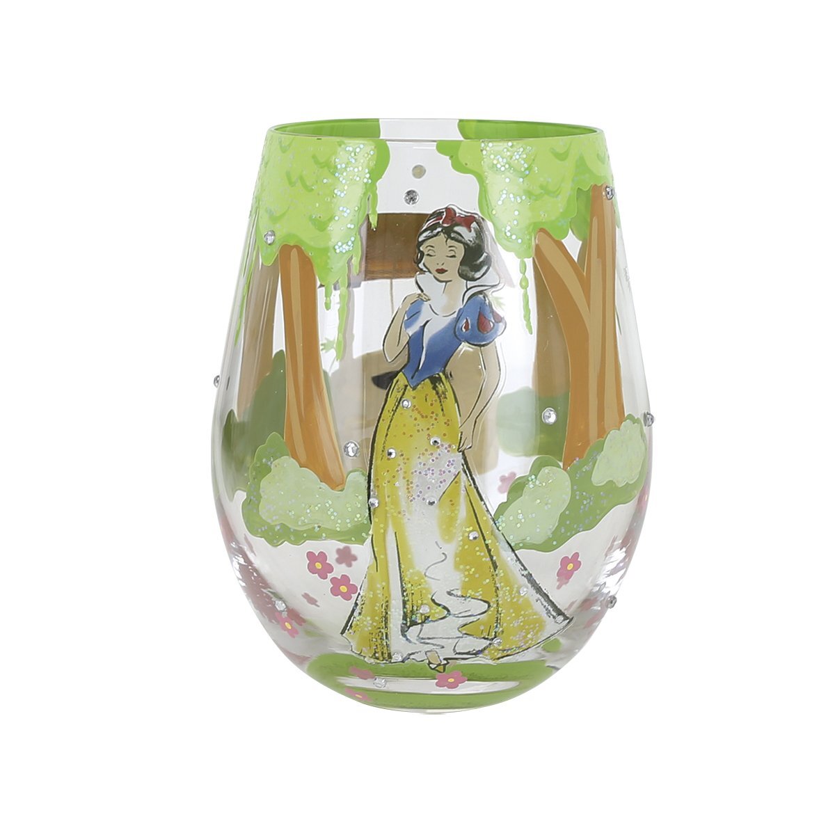 VASO SIN PIE BLANCANIEVES «Y FUERON FELICES PARA SIEMPRE» - DISNEY LOLITA